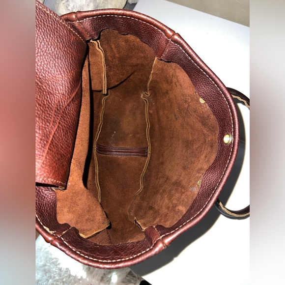 Deerfield Leathers Barn Bag Quality Leather Tote Bag - Picture 11 of 15